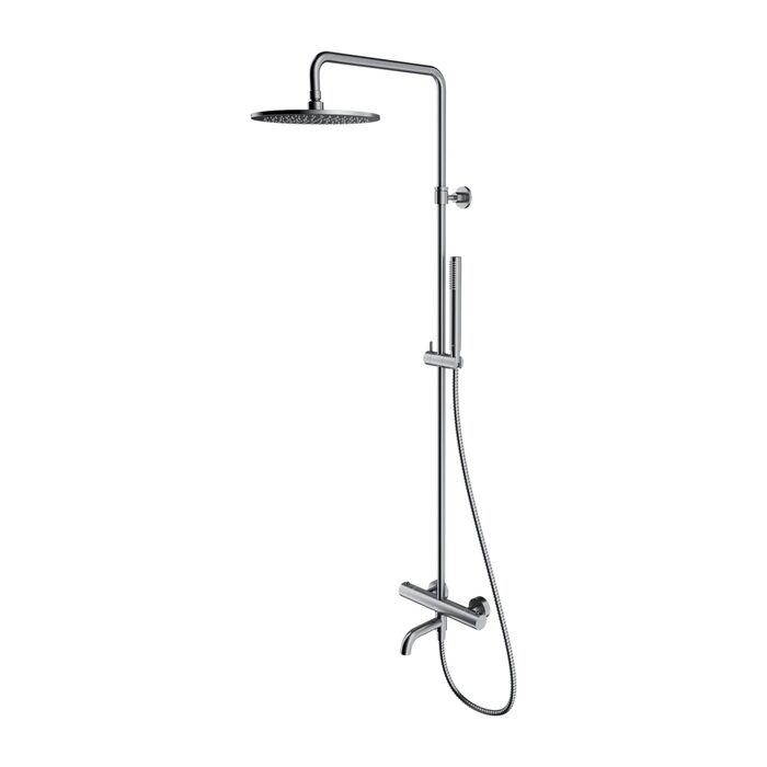 душова система Omnires Y з термостатом, brushed nickel (Y1234NI)