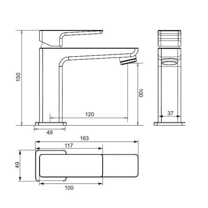змішувач для умивальника Omnires Parma chrome (PM7410CR)
