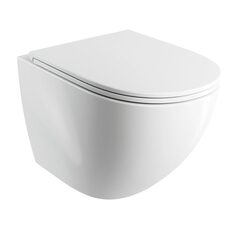 унітаз Omnires Ottawa 54x37 rimless підвісний, без обідка, сидіння дюропласт, змив торнадо, gloss white (OTTAWACSPMWBP)