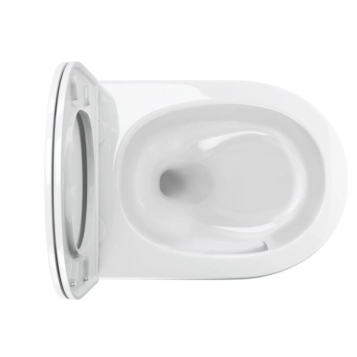 унітаз Omnires Ottawa 54x37 rimless підвісний, без обідка, сидіння дюропласт, змив торнадо, gloss white (OTTAWACSPMWBP)