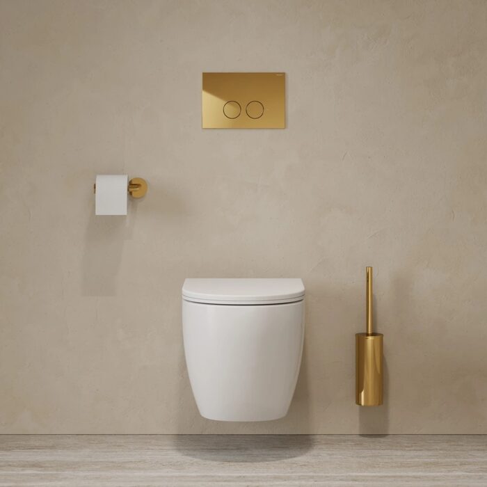 інсталяція Omnires Strongframe, панель змиву MINIMAL, polished gold (STFWC1M-RGL)