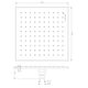 верхній душ Omnires Slimline chrome 25x25 cm (WG225CR)
