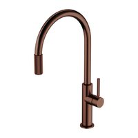 змішувач для кухні Omnires Switch на дві води з висувним виливом, antique copper (SW9057-FD1ORB)