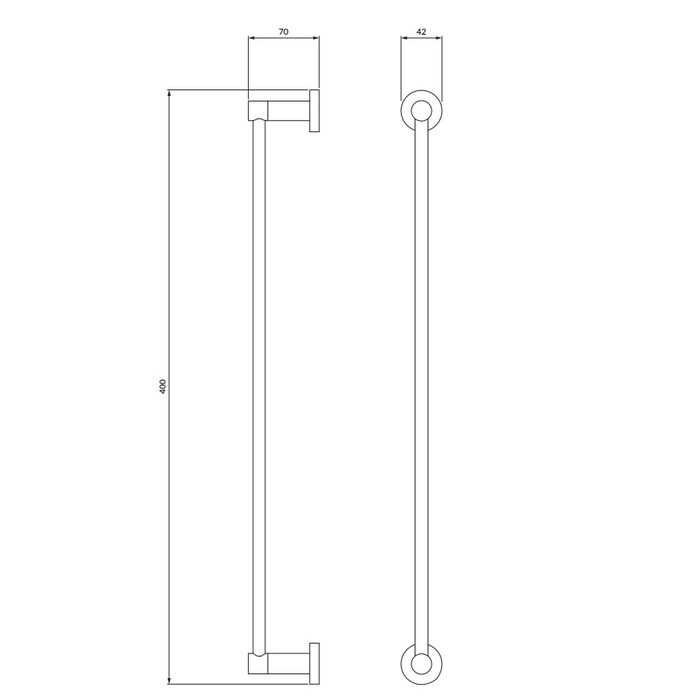 рушникотримач Omnires Modern Project white matt (MP60214WM)