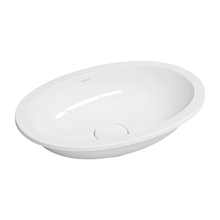 умивальник Omnires Shell 48х31 gloss white (SHELL480UPBP)