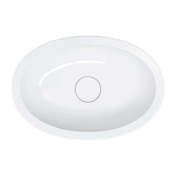 умивальник Omnires Shell 48х31 gloss white (SHELL480UPBP)
