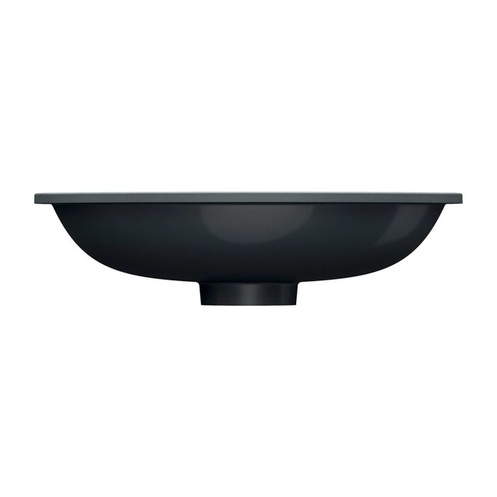 умивальник Omnires Shell 48х31 matt black lava (SHELL480UPBLV)