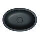 умивальник Omnires Shell 48х31 matt black lava (SHELL480UPBLV)
