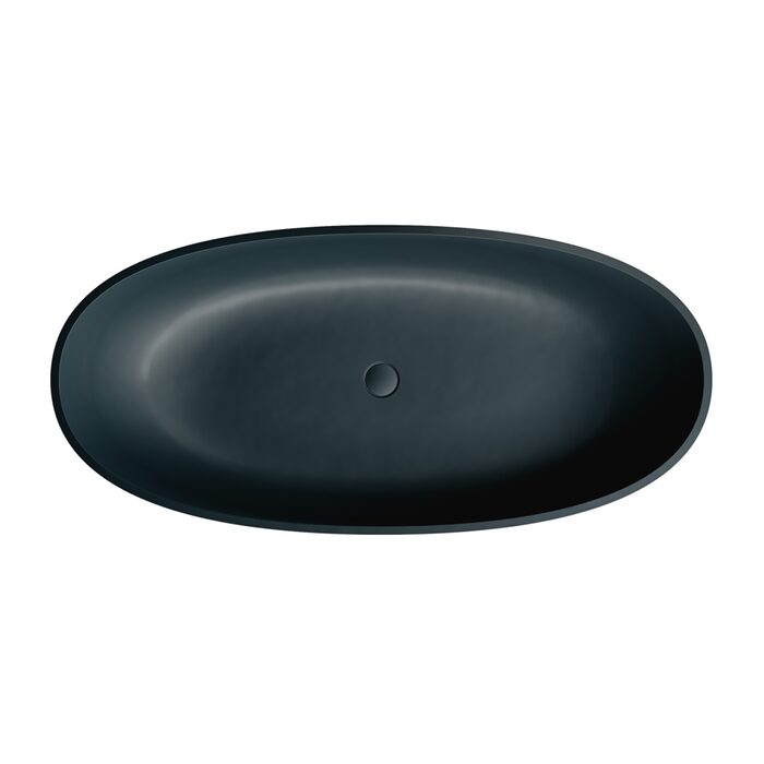 ванна Omnires Shell 160x75 овальна black lava (SHELLWWBLV)