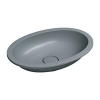 умивальник Omnires Shell 48х31 matt ash grey (SHELL480UPAG)
