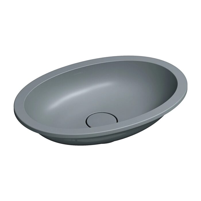 умивальник Omnires Shell 48х31 matt ash grey (SHELL480UPAG)