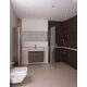 душовий куточок Omnires Marina Walk In 80хсм безпечне скло, чорний (DNR80XBLTR)