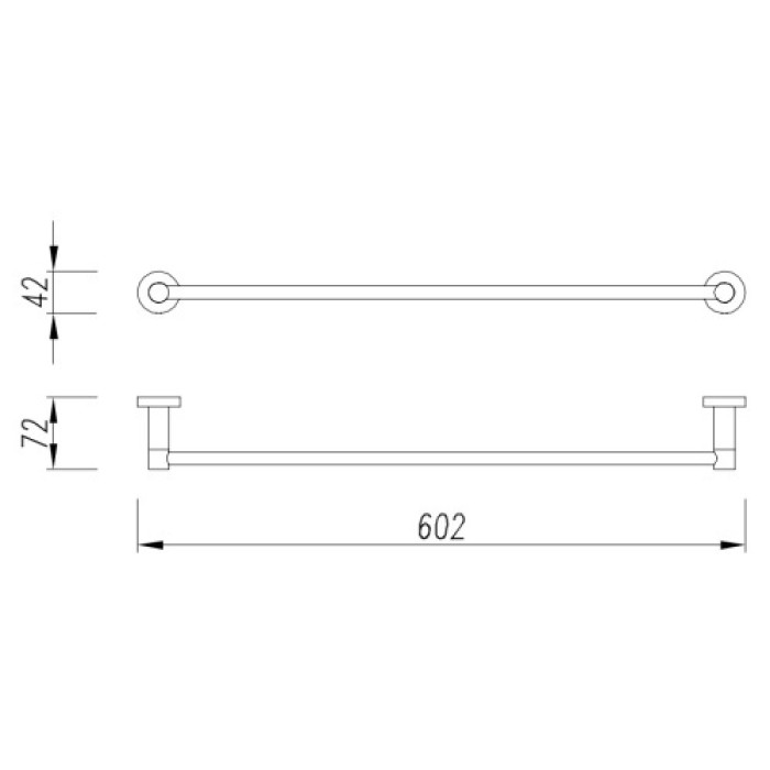 рушникотримач Omnires Modern Project black matt (MP60216BL)