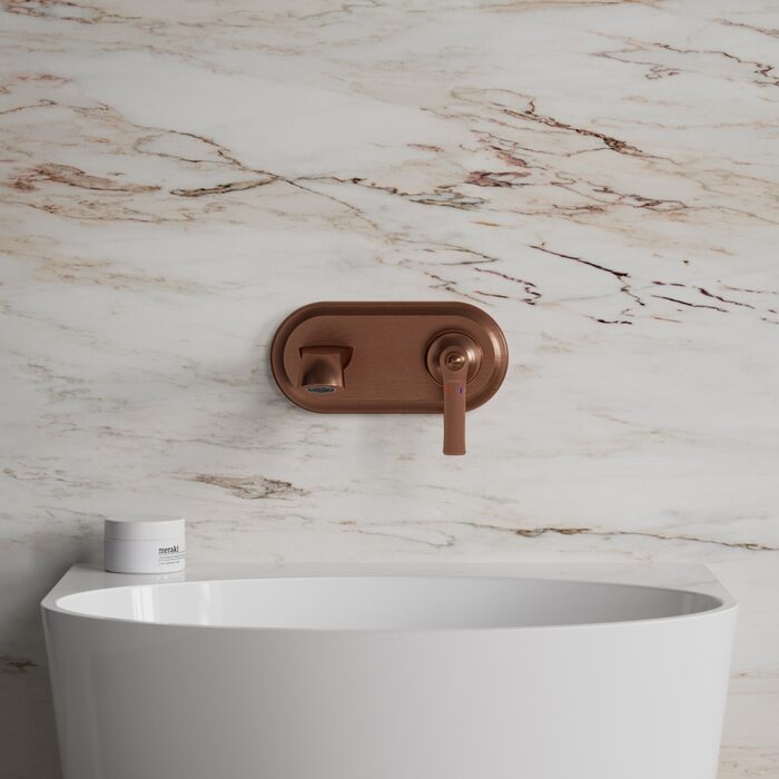 змішувач для умивальника прихованого монтажу Omnires Armance antique copper (AM5215ORB)