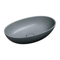 умивальник Omnires Shell 60x35 matt ash grey (SHELLUNAG)
