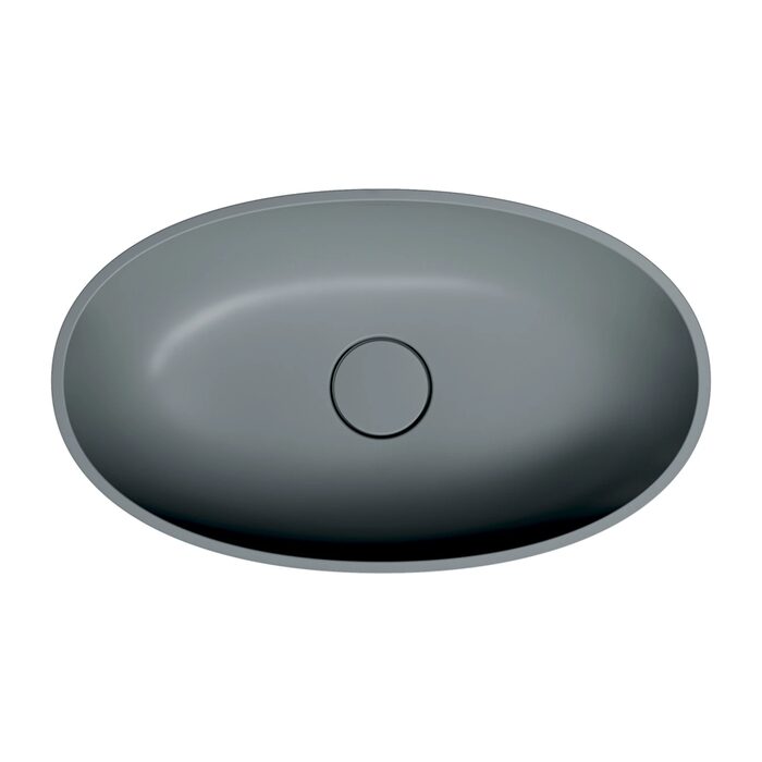 умивальник Omnires Shell 60x35 matt ash grey (SHELLUNAG)