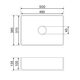 умивальник Omnires Corona 38, 5x50 white (CORONA500BP)