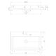 умивальник Omnires Thasos 42x70 white (THASOS700BP)
