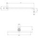 верхній душ Omnires Slimline cooper 25x25 cm (WGSET1CP)
