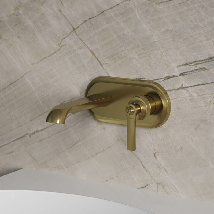змішувач для умивальника прихованого монтажу Omnires Armance brushed brass (AM5215BSB)