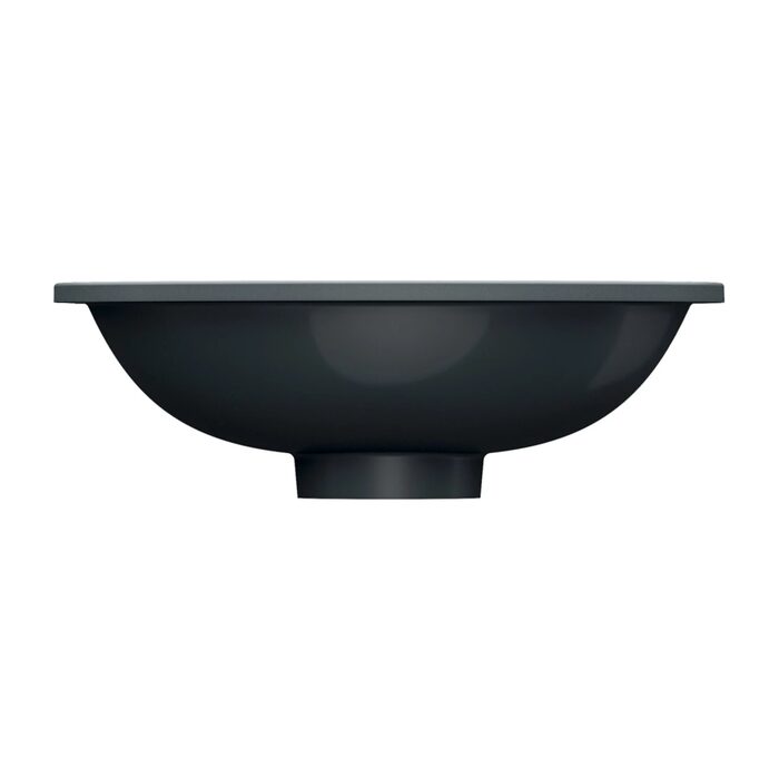 умивальник Omnires Shell 38х25 matt black lava (SHELL380UPBLV)