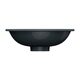 умивальник Omnires Shell 38х25 matt black lava (SHELL380UPBLV)