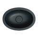 умивальник Omnires Shell 38х25 matt black lava (SHELL380UPBLV)