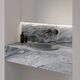умивальник Omnires Shell 38х25 matt ash grey (SHELL380UPAG)
