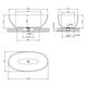 ванна Omnires Shell 148x75 окремостояща ash grey (SHELL148WWAG)