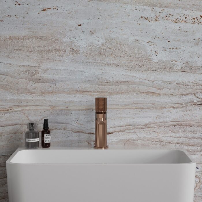 змішувач для умивальника Omnires Contour brushed copper (CT8010CPB)