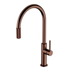 змішувач для кухні Omnires Switch на дві води з висувним виливом, antique copper (SW9057ORB)