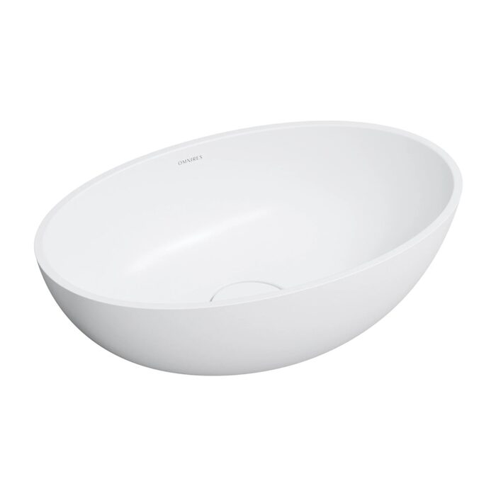 умивальник Omnires Shell 50х32 matt white (SHELL500UNBM)