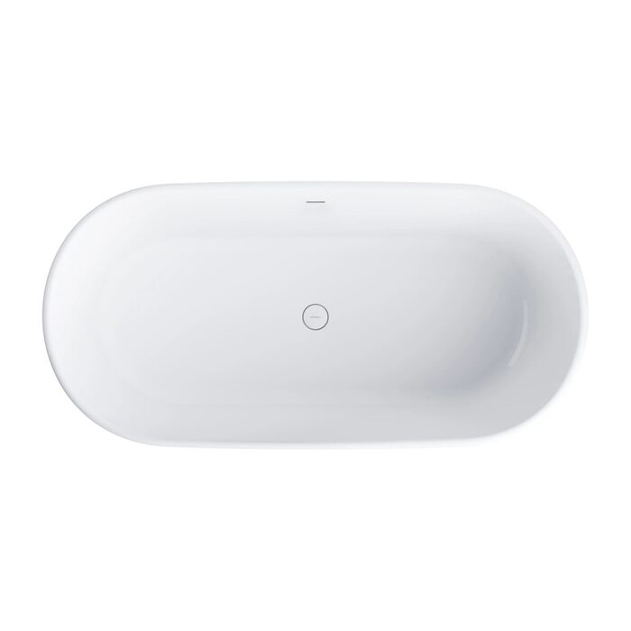 ванна кам'яна Omnires Classica M 170x84 окремо розташована gloss white (CLASSICA170WWZPBP)