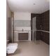 душова кабіна Omnires Marina Walk In 110х30см безпечне скло, чорний (MA1130BLTR)