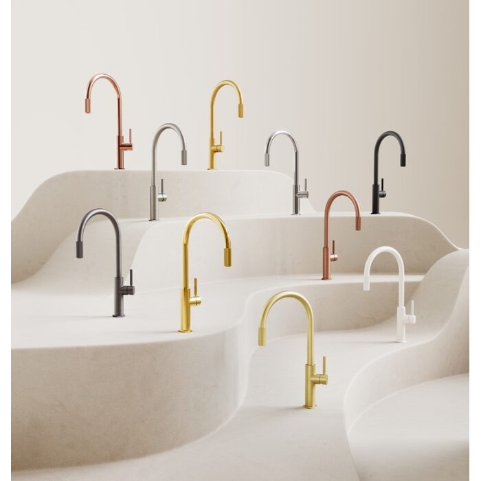 змішувач для кухні Omnires Switch з функцією фільтра для води, brushed brass (SW9057BSB)