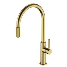 змішувач для кухні Omnires Switch на дві води з висувним виливом, brushed brass (SW9057BSB)