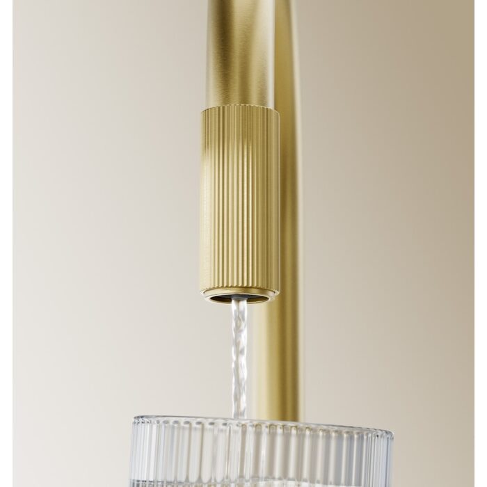 змішувач для кухні Omnires Switch з функцією фільтра для води, brushed brass (SW9057BSB)