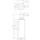 дозатор рідкого мила Omnires Modern Project brushed nickel (MP60721NI)