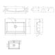 умивальник Omnires Thasos 42x60 white (THASOS600BP)