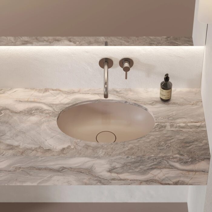 умивальник Omnires Shell 48х31 matt dune beige (SHELL480UPDB)