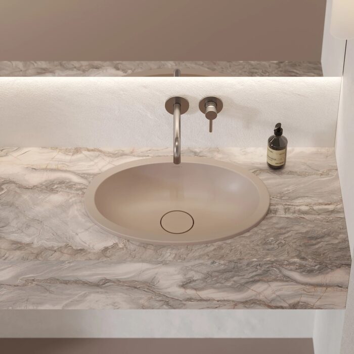 умивальник Omnires Shell 48х31 matt dune beige (SHELL480UPDB)