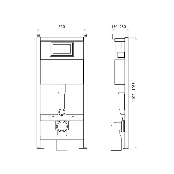 інсталяція для унітазу Lavita 50 см Lav 100 (5908211494845)