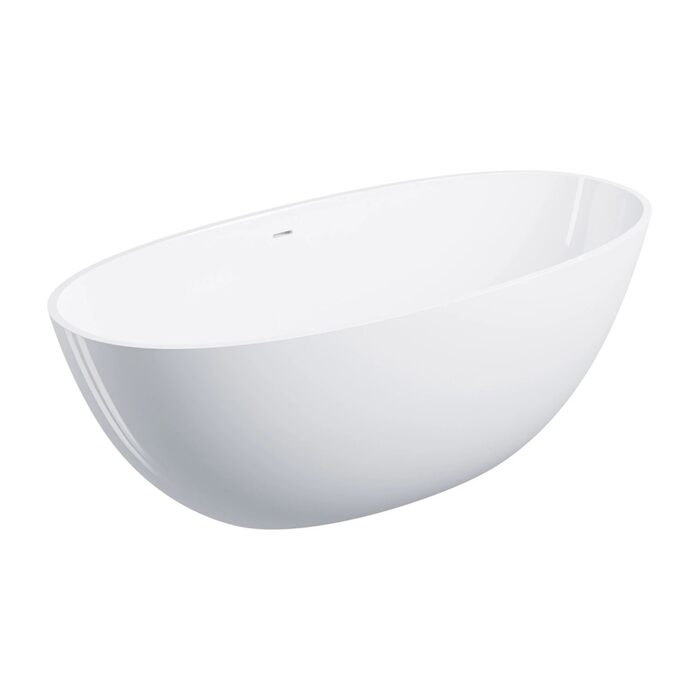 ванна кам'яна Omnires Shell 160x75 окремостояща gloss white (SHELLWWZPBP)