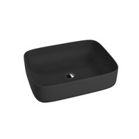 умивальник Lavita Galera Black Mat 50,5x40 накладний (5900378325949)