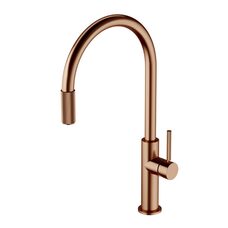 змішувач для кухні Omnires Switch на дві води з висувним виливом, brushed copper (SW9057-FD1CPB)