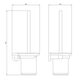 йорж для унітазу Omnires Modern Project white matt (MP60620WM)
