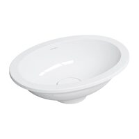 умивальник Omnires Shell 38х25 gloss white (SHELL380UPBP)