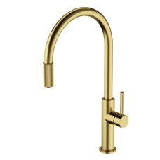 змішувач для кухні Omnires Switch на дві води з висувним виливом, brushed brass (SW9057-FD1BSB)
