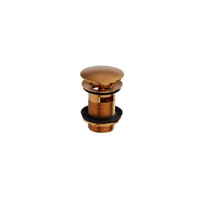 донний клапан Lavita Orion click-clack Full Color, brushed copper (5900378357254)