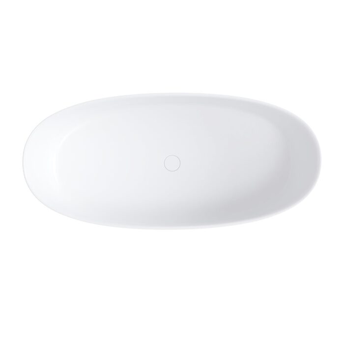 ванна кам'яна Omnires Neo 158x72 овальна white (NEO158WWBM)